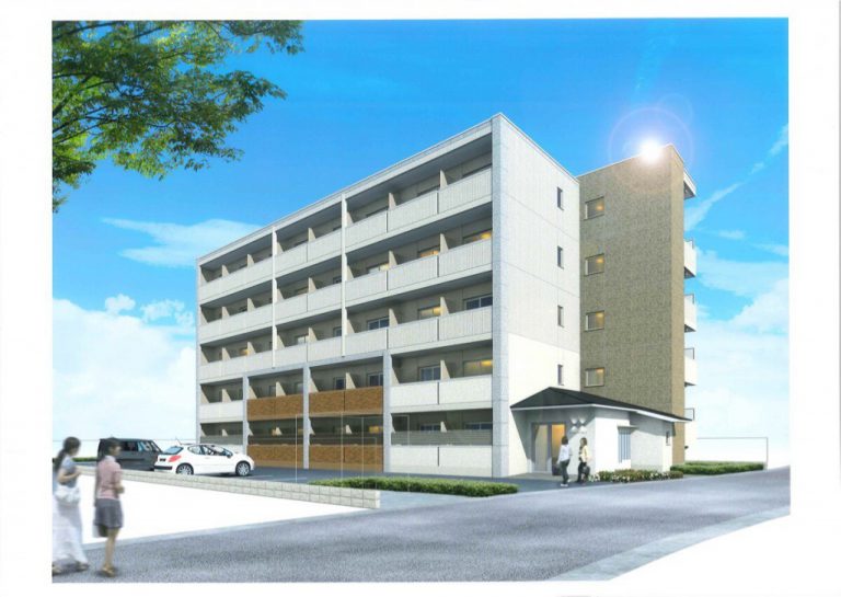 最新情報！2020年2月末完成予定の新築学生マンション「RAINBOW CITY REC Ⅱ・Ⅲ」の建設工事の様子です！