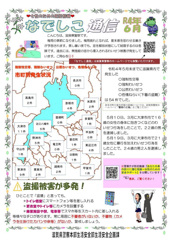 ★なでしこ通信6月号★
